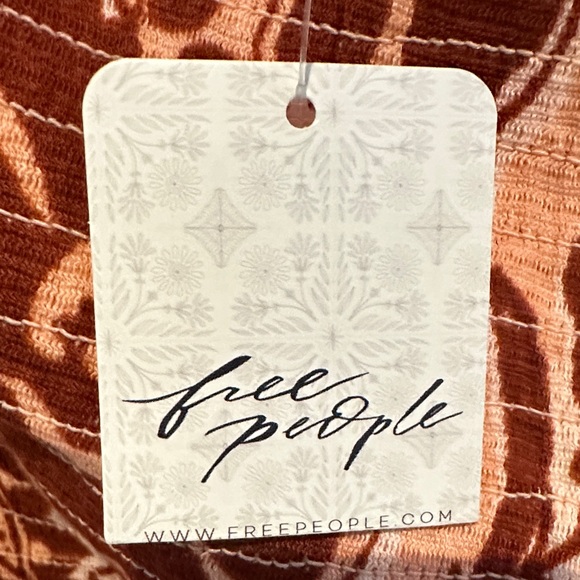 Free People Rust Floral Blouse - Picture 2 of 6